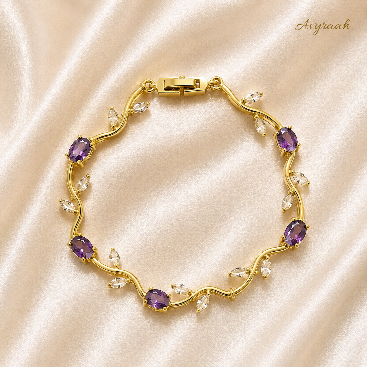 Amethyst Tulip Bracelet
