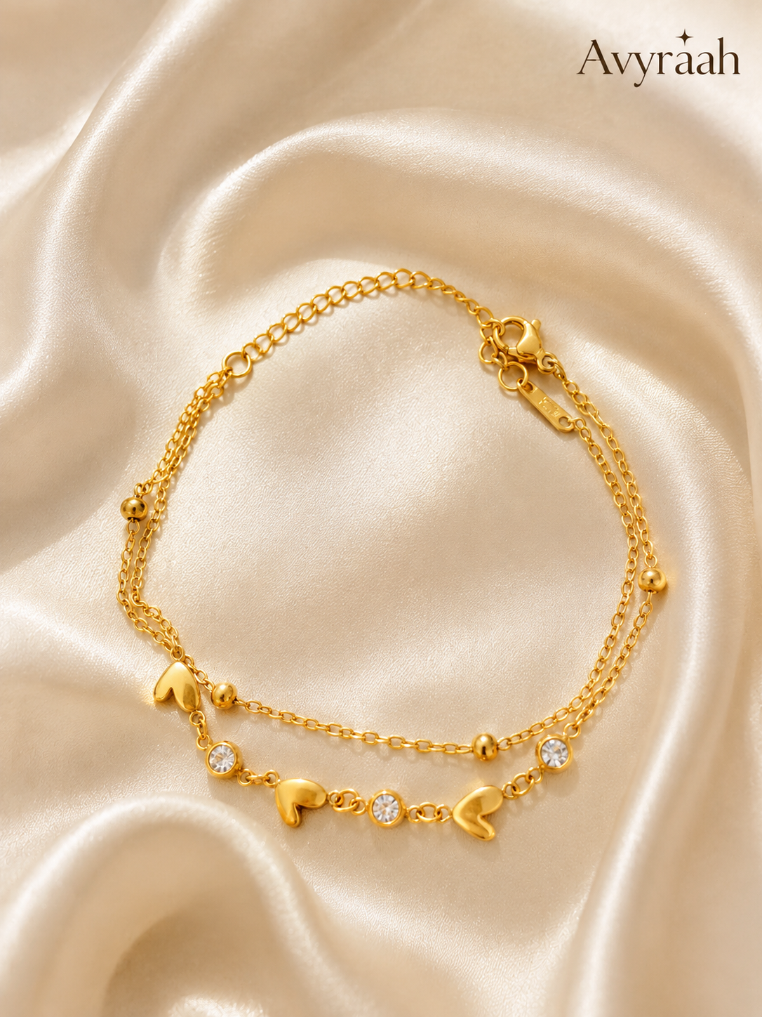 Amour Heart Charm Bracelet