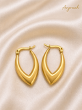 Auric Leaf Hoops