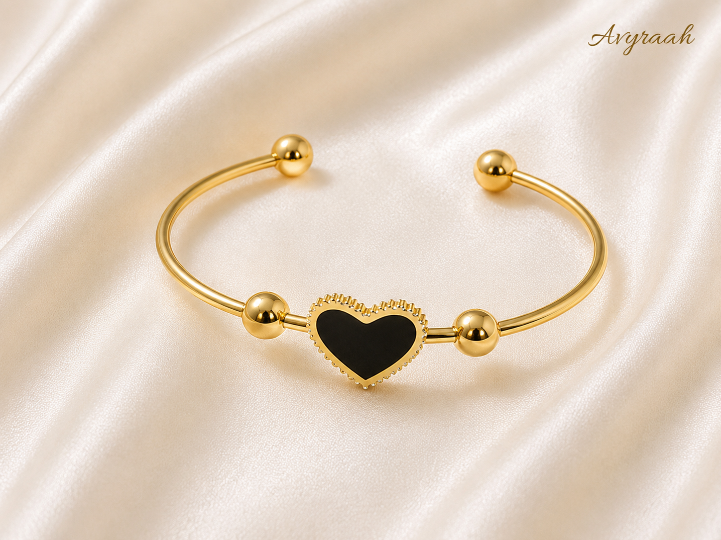 Black Heart Bracelet