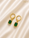 Celeste Green Drop Earrings