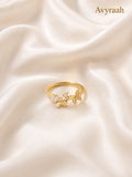 Crystal Butterfly Korean Ring