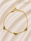 Emerald Hearts Bracelet