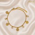 Rose Drop Charm Bracelet