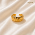 Golden Swirl Ring
