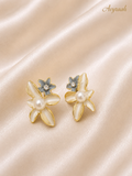 Ivory Bloom Korean Studs