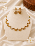 Ivory Half Moon Necklace Set