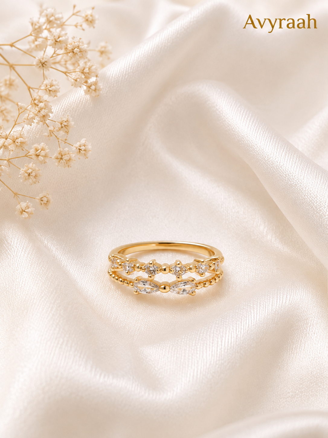 Lumiere Crystal Korean Ring