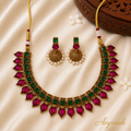 Magenta Palakka Necklace Set