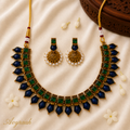 Blue Palakka Necklace Set