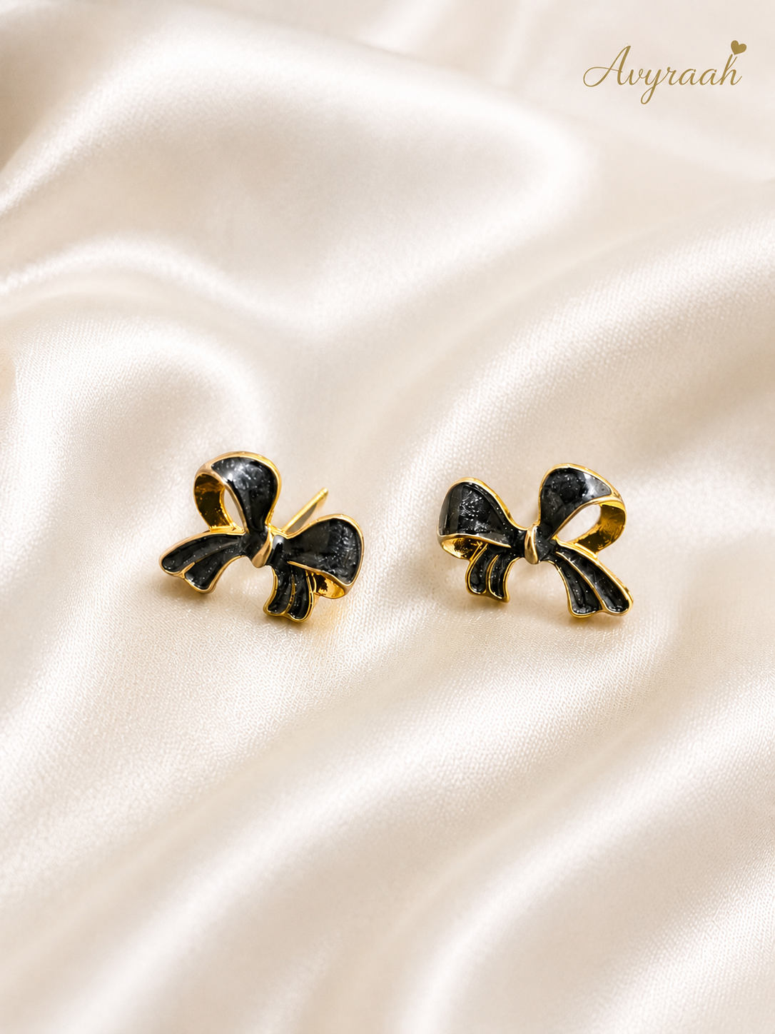 Midnight Bow Studs