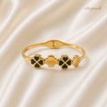 Midnight Clover Bracelet