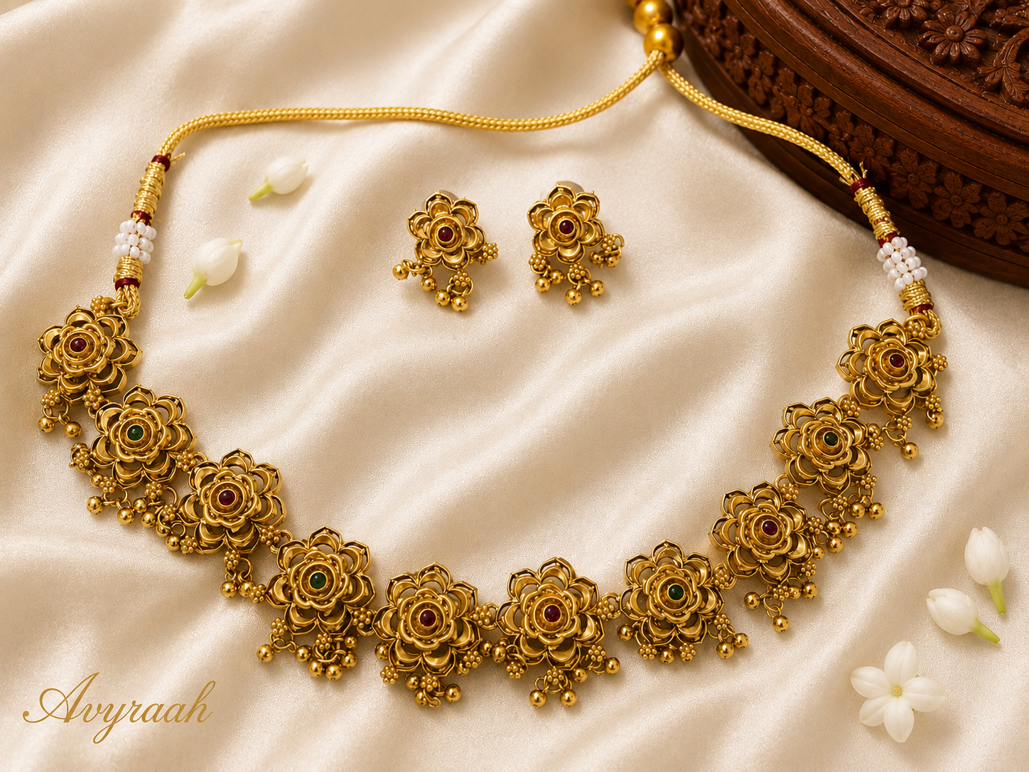 Heritage Floral Necklace Set