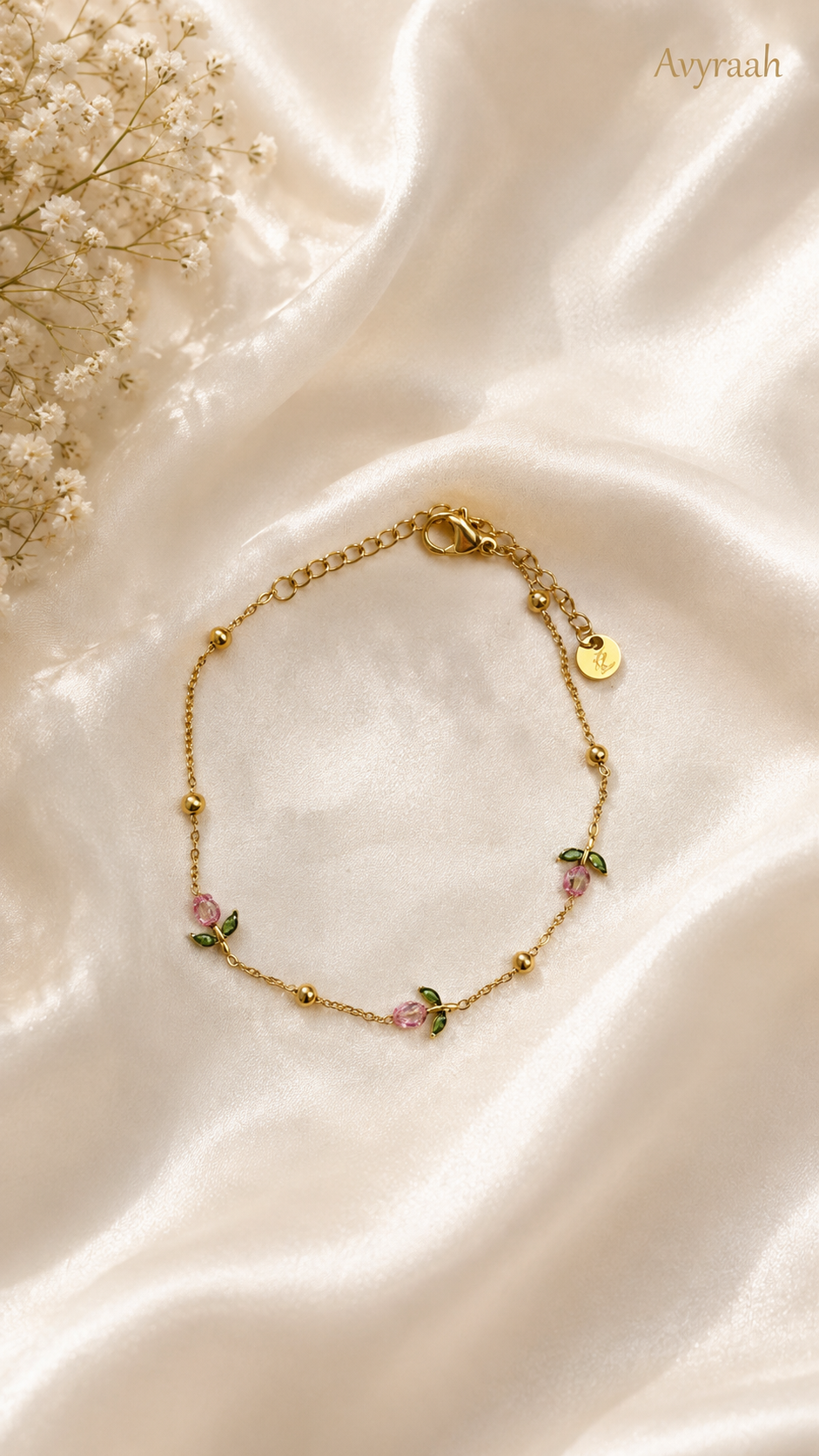 Pink Dew Tulip Bracelet
