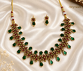 Regal Emerald Palakka Necklace Set