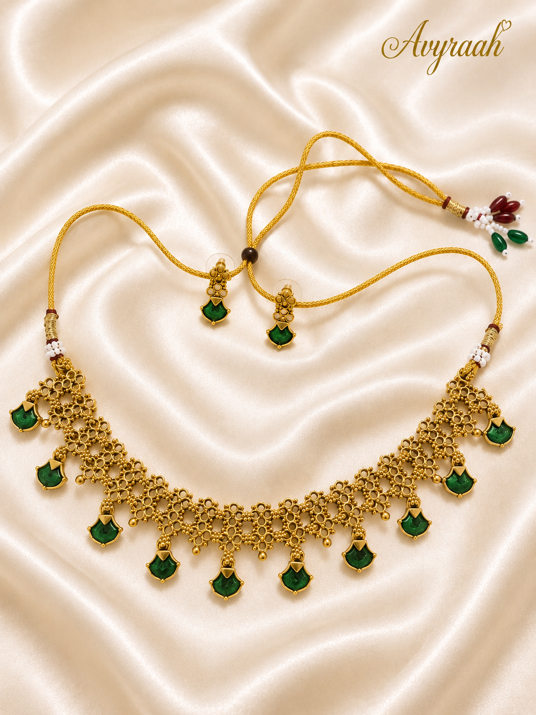 Regal Palakka Necklace Set