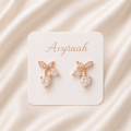 Rose Gold Vine Studs