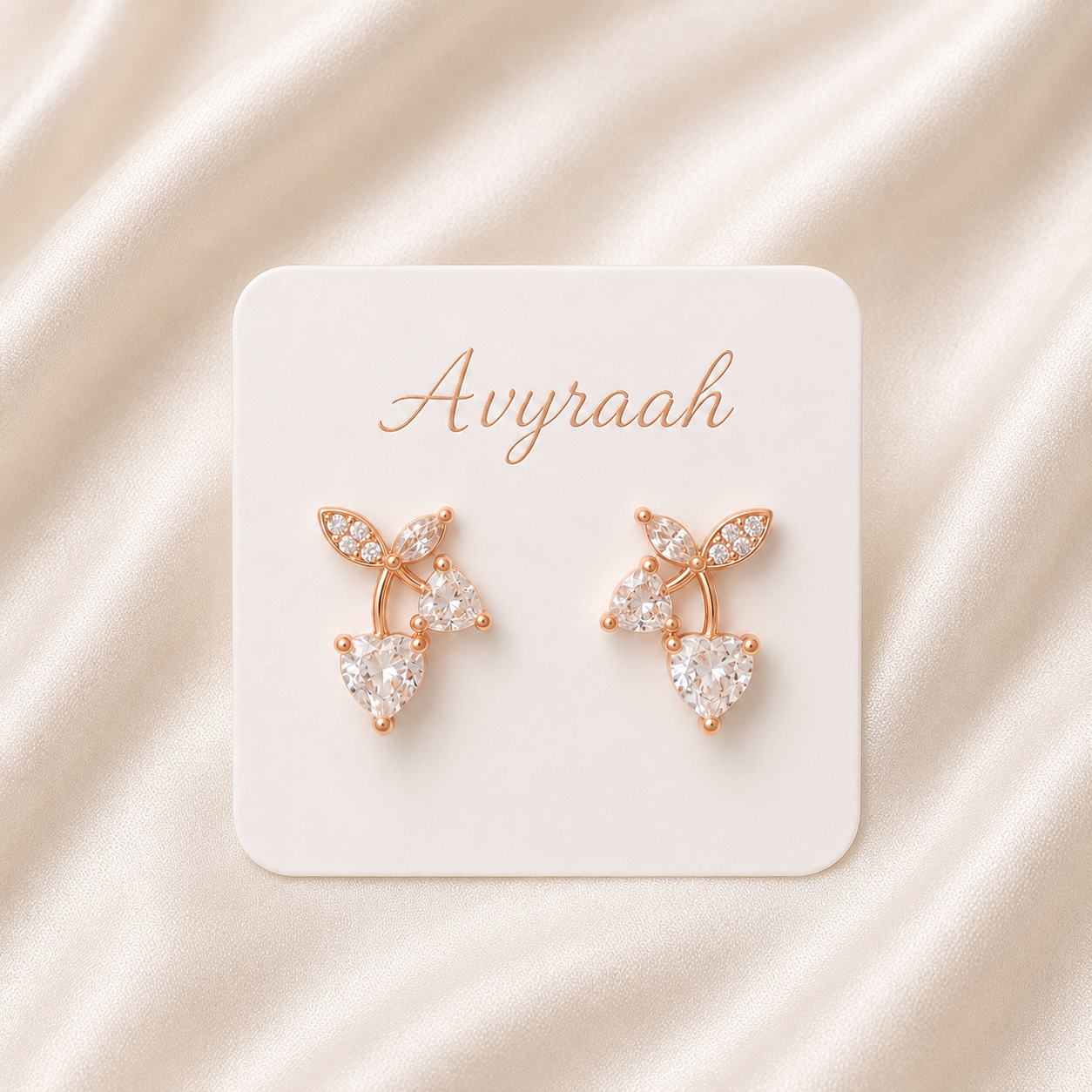 Rose Gold Vine Studs