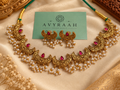 Ruby Diya Necklace Set