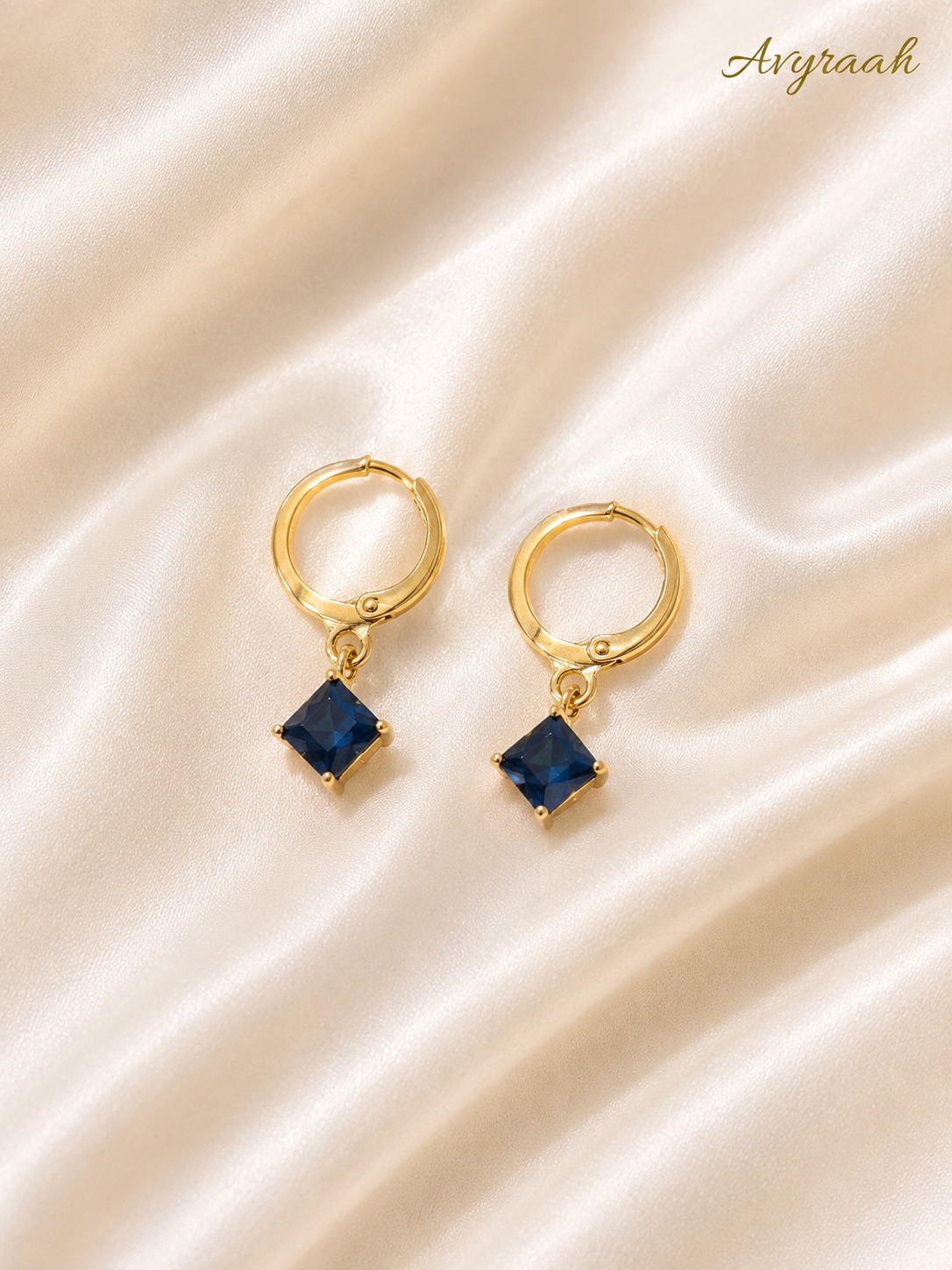 Sapphire Prism Drop Earrings