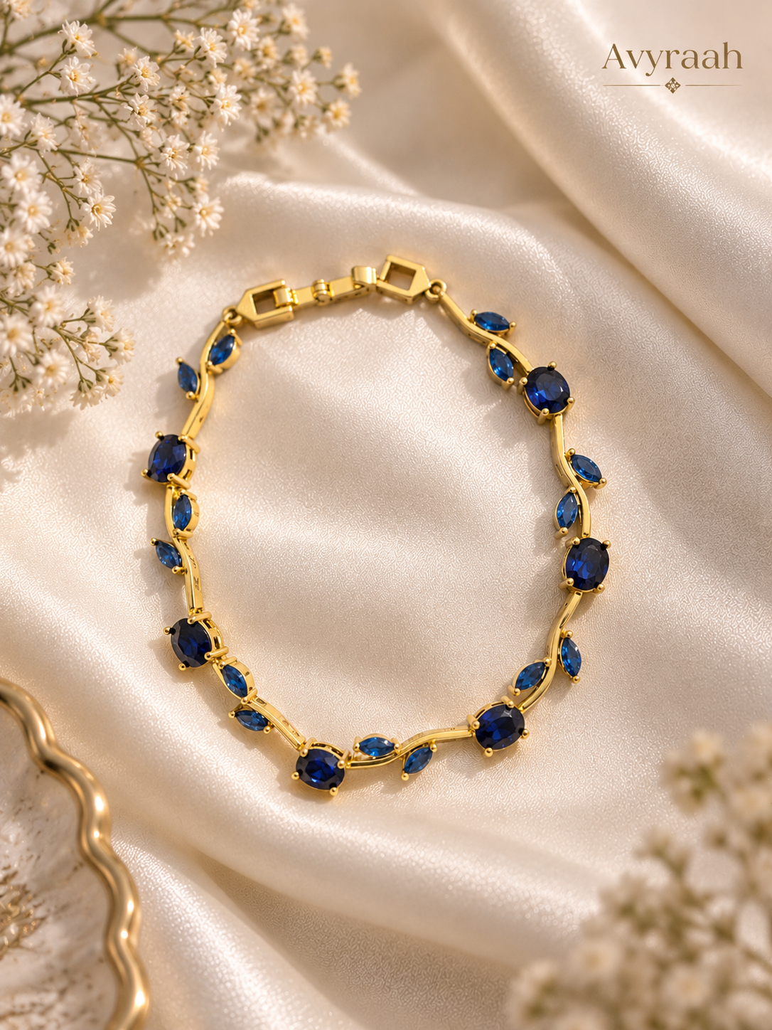 Sapphire Vine Tulip Bracelet
