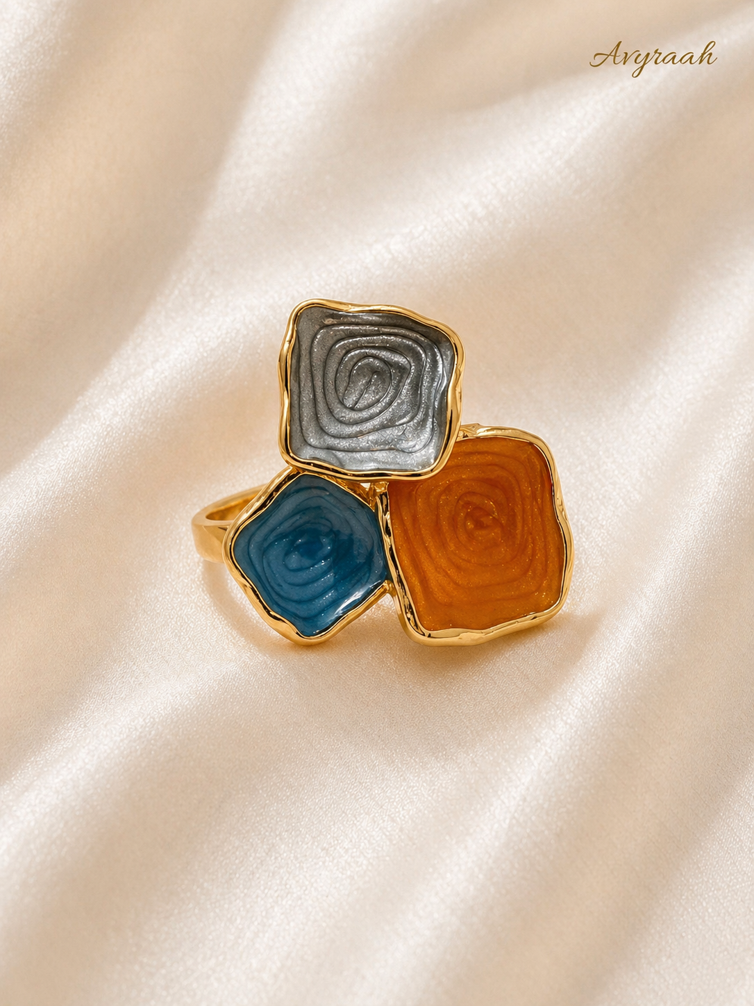 Trio Enamel Ring